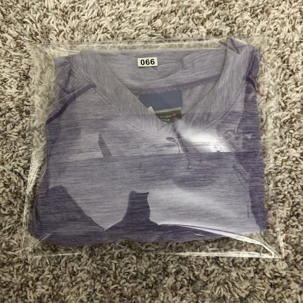 Womens Irideon Riding Wear V Neck Long Sleeve Shirt Purple  Sz XL Vented On Side - Picture 10 of 10